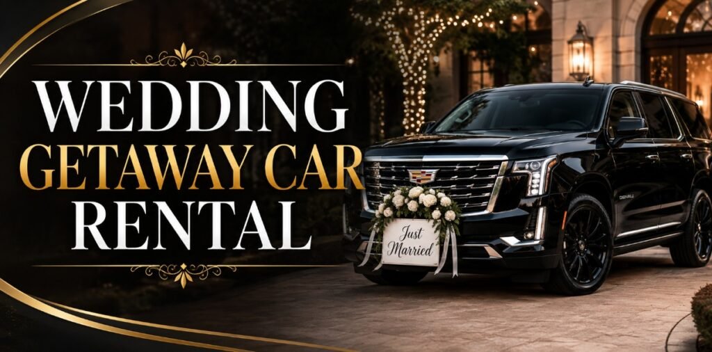  wedding getaway car rental 